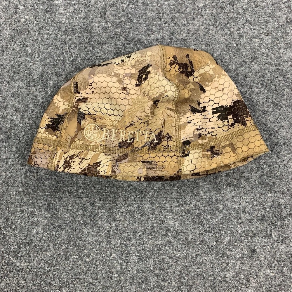 Beretta Hat Cap Beanie Fleece XL Brown Camo Windstopper Mens Hunting Outdoor
